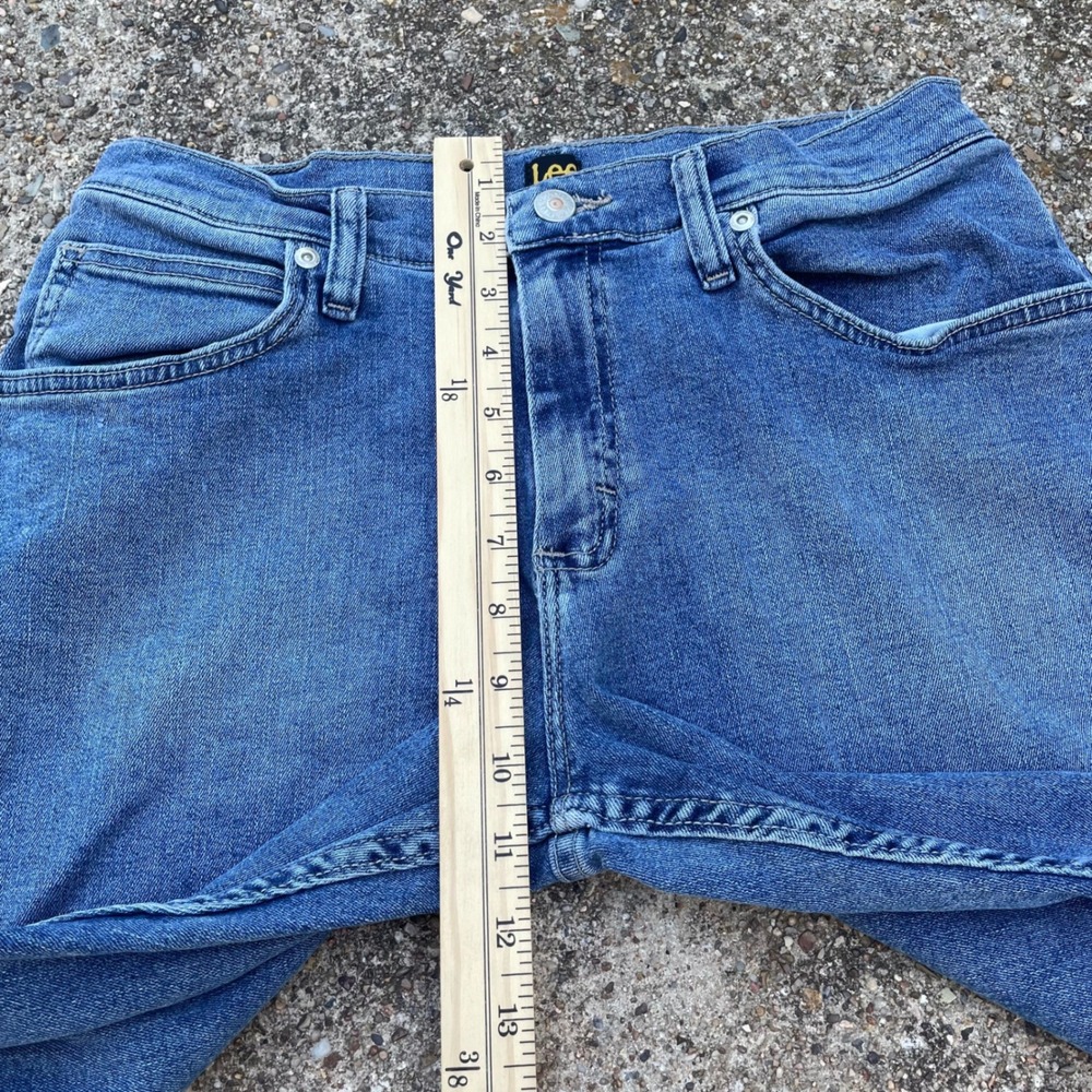 Lee Regular Fit Blue Denim Jeans Straight Leg Medium Wash Mens Size 31 - Picture 6 of 8